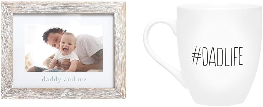 Pearhead Daddy Me Baby Frame DadLife Mug Fathers Day Gift