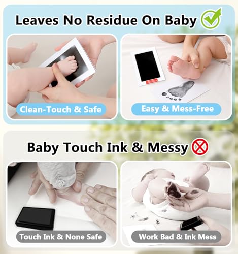 PewinGo Baby Hand Footprint Kit with Frame