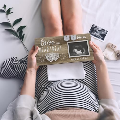 EURSET Baby Countdown Ultrasound Picture Frame - 4x3 Keepsake