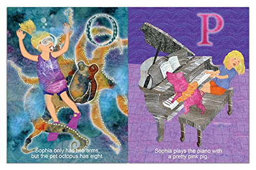 Personalized Childrens ABC Book with Name Hair Color