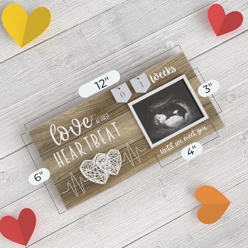 EURSET Baby Countdown Ultrasound Picture Frame - 4x3 Keepsake