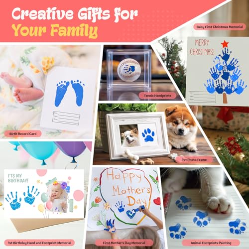 Nabance Safe Baby Footprint Ink Paint for DIY Keepsakes
