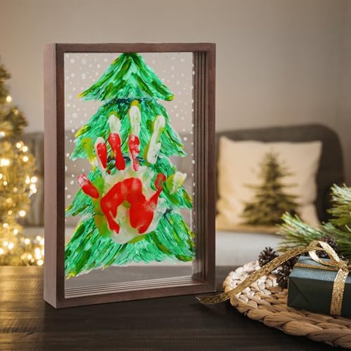 Family Handprint Frame Kit with 12 Colors Pens