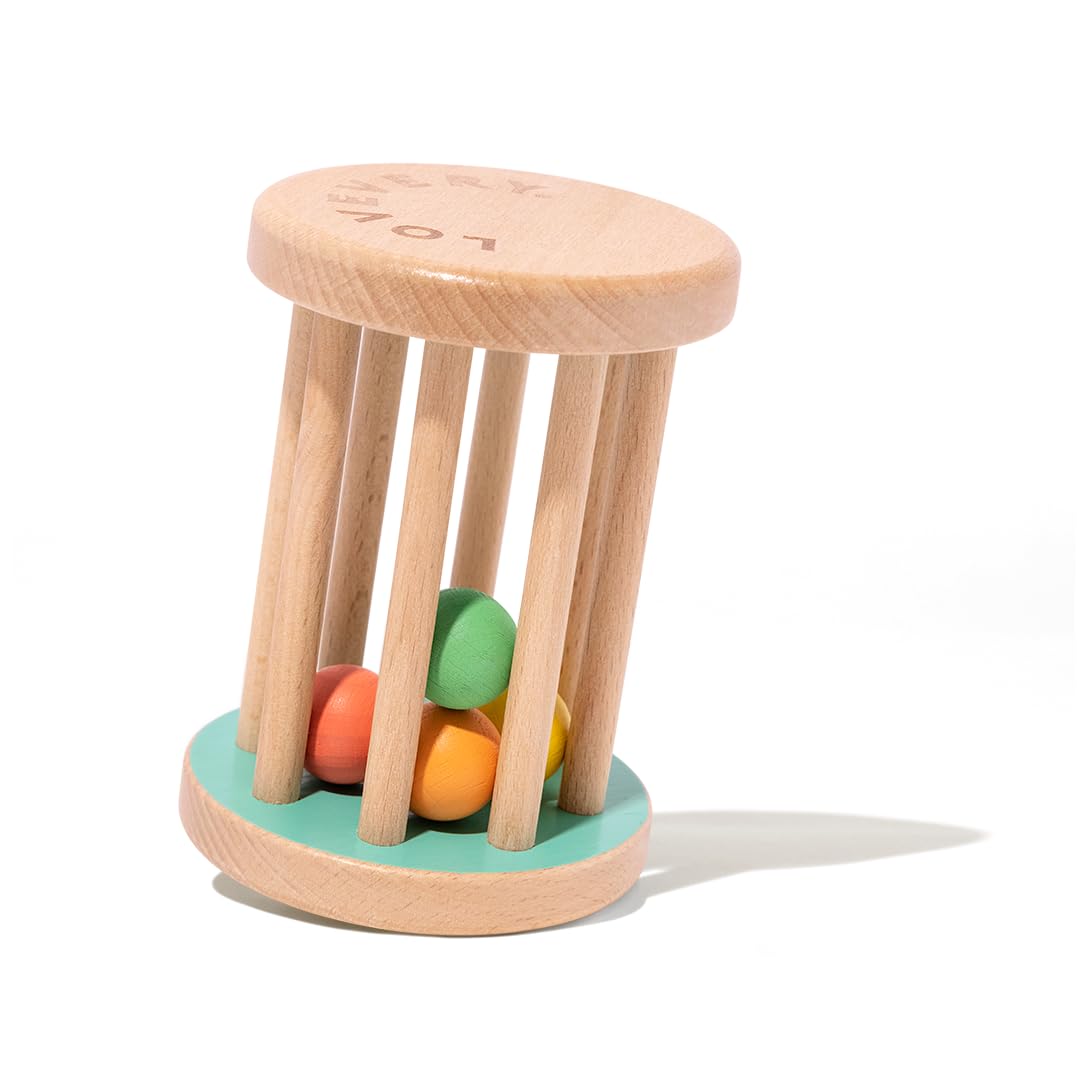 Lovevery Montessori Rolling Rattle for Babies