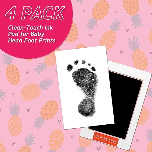 Outus Newborn Handprint Footprint Kit with 4 Ink Pads and 10 Cards