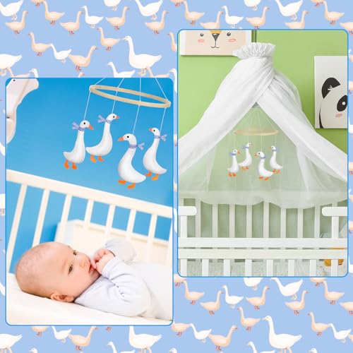 Silipull Goose Crib Mobile for Boys Girls