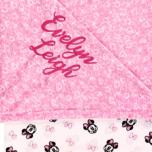 Personalized Disney Minnie Mouse Baby Blanket 1
