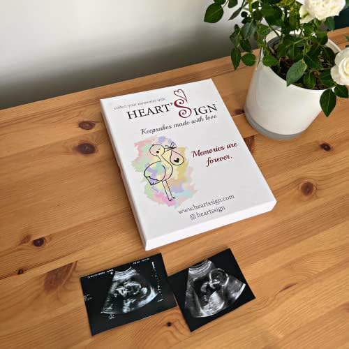 Hearts Sign Sonogram Frame Bundle - Unique Baby Keepsake
