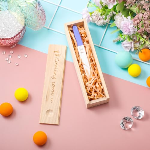 Qunclay Pregnancy Test Keepsake Box with Raffia Ribbon 1