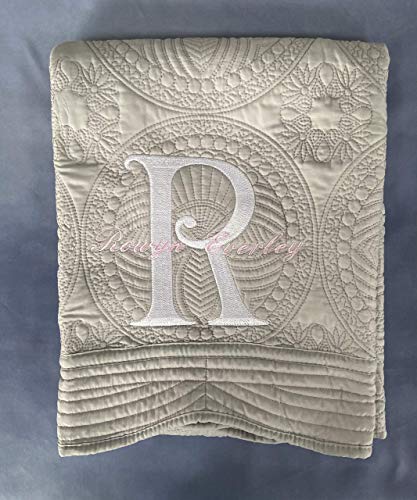 Personalized Baby Quilt with Monogram for Boys Girls