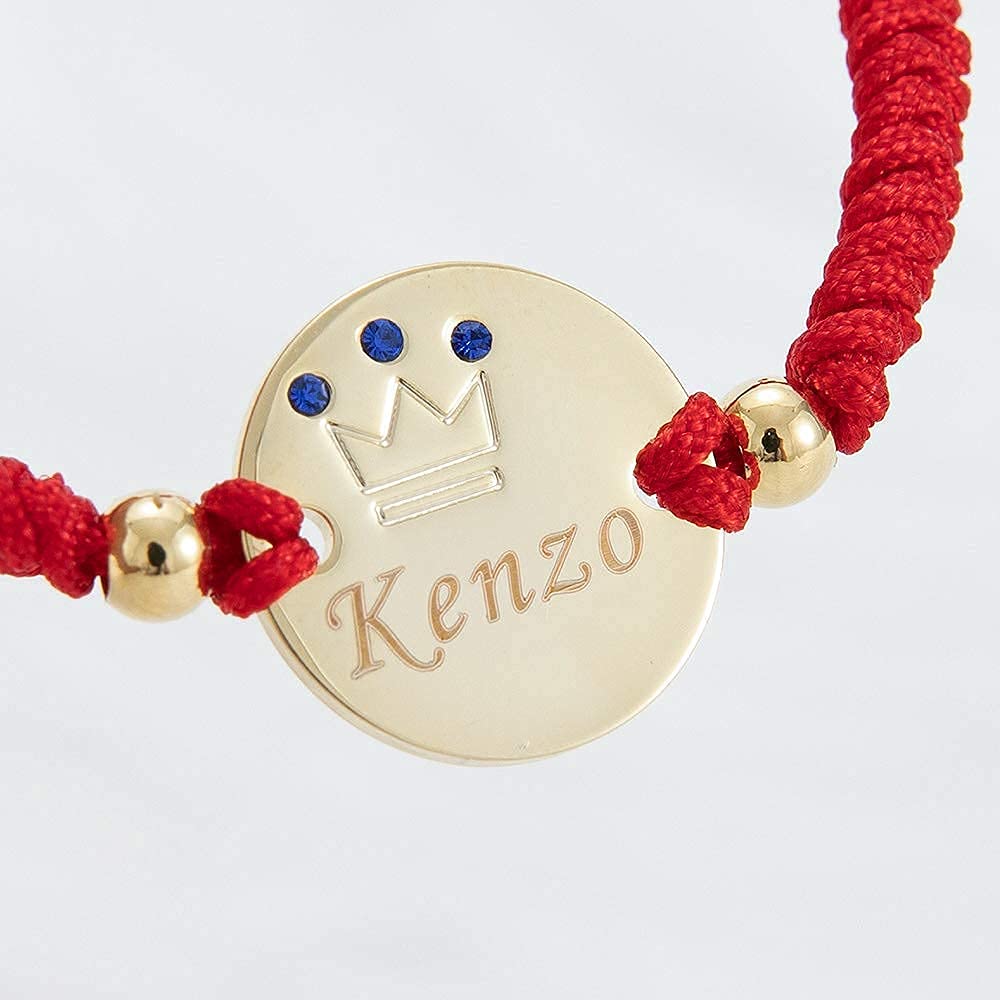 MIYOCAR Baby Name Bracelet 14K Gold Plated Dainty