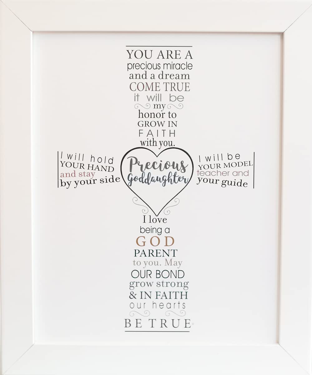 Precious Goddaughter Keepsake Frame - Baptism Gift