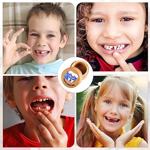 LUTER Wooden Tooth Fairy Box for Boys