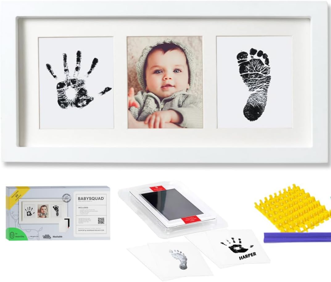 Baby Prints Newborn Handprint Footprint Frame Kit