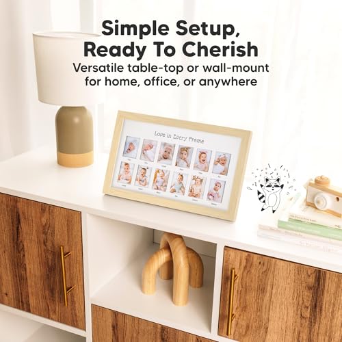 KeaBabies Nova 12-Month Photo Frame for Baby
