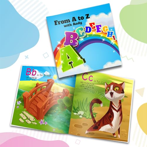 Dinkleboo Personalized Story Book - A to Z for Kids