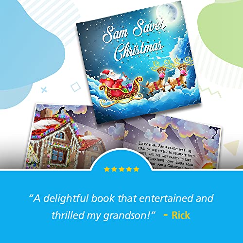 Personalized Story Book by Dinkleboo - Saving Christmas for Kids 0-8