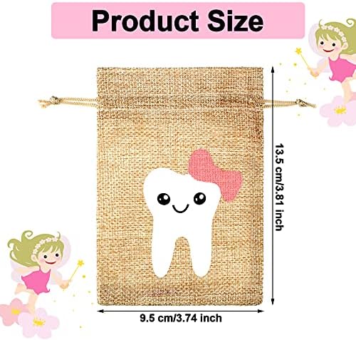 Shappy Pink Tooth Fairy Bag with Drawstring