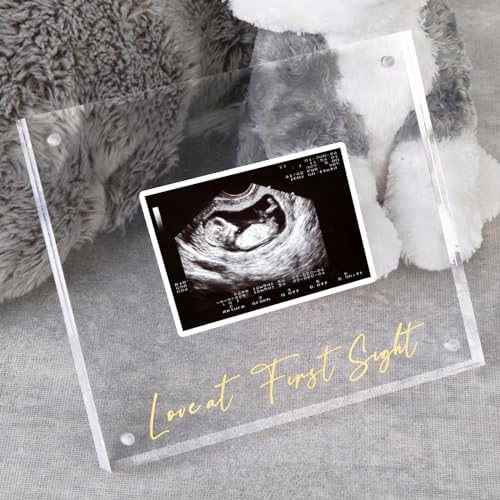 Acrylic Ultrasound Picture Frame - Unique Baby Keepsake