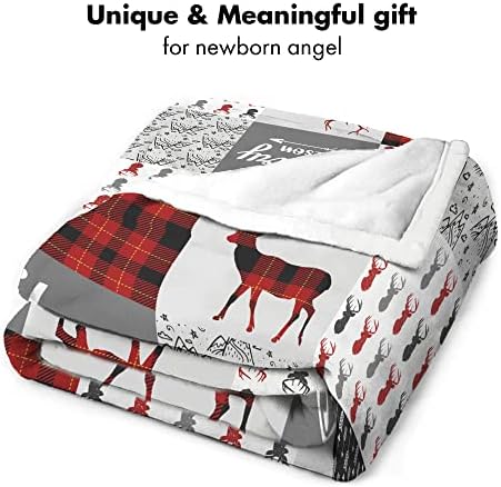 Personalized Reindeer Baby Blanket with Custom Name 1