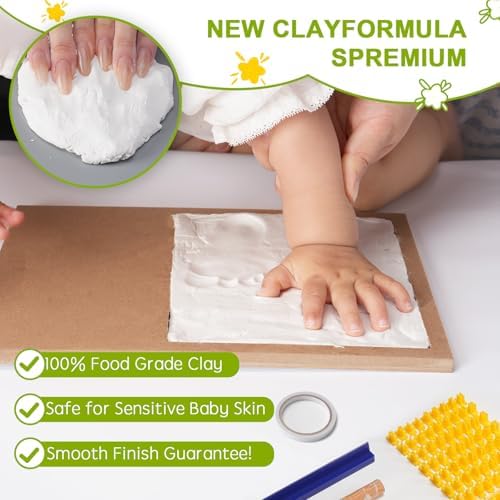 Baby Hand Footprint Kit with Frame - Newborn Keepsake