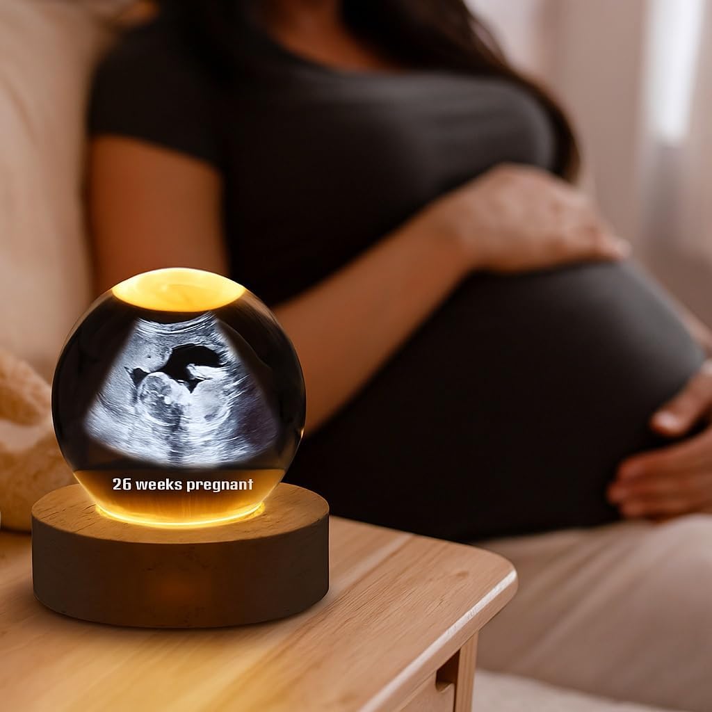Custom Baby Ultrasound Crystal Ball with LED Light 1