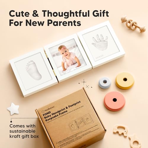 KeaBabies Baby Hand Footprint Kit - Keepsake Photo Frame