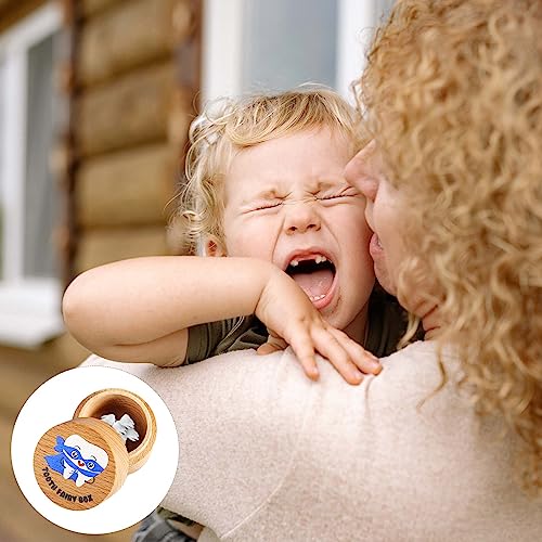 LUTER Wooden Tooth Fairy Box for Boys