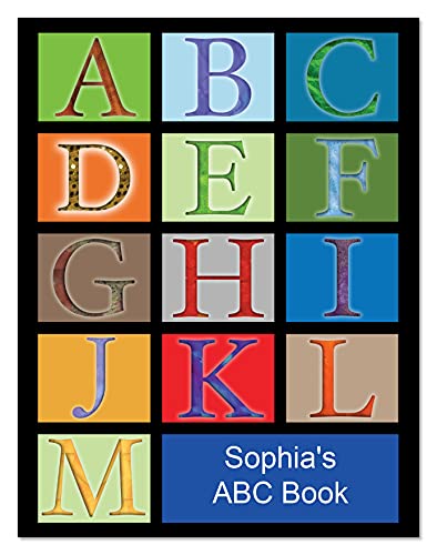 Personalized Childrens ABC Book with Name Hair Color