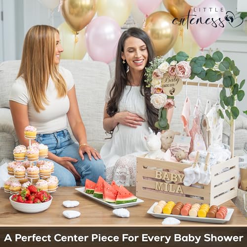 Little Cuteness Wooden Baby Shower Crate Closet