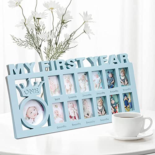 My First Year Photo Frame - Blue