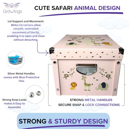 GroWings Baby Keepsake Box - Large Memory Storage for Newborns