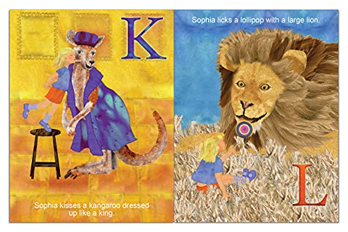 Personalized Childrens ABC Book with Name Hair Color