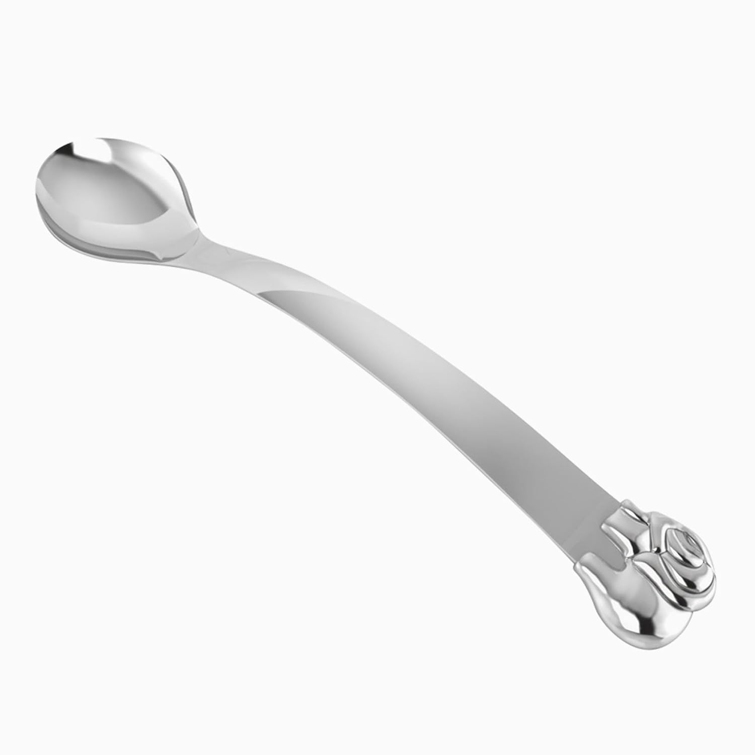 Sterling Silver Elephant Feeding Spoon - Elegantly Designed Baby Gift