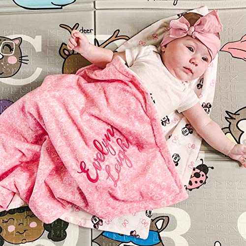 Personalized Disney Minnie Mouse Baby Blanket 1