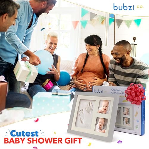 Bubzi Co Baby Footprint and Hand Print Kit - Cool Gray 1