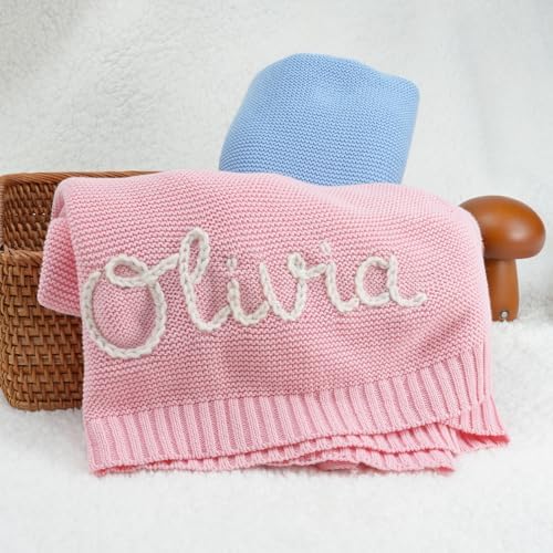 Personalized Baby Blanket 100 Organic Cotton with Name