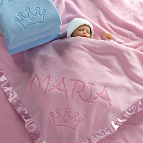 Custom Catch Personalized Princess Baby Blanket - Girl Name Gift