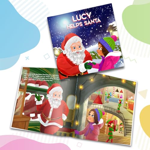 Personalized Story Book for Kids - Helping Santa Save Christmas