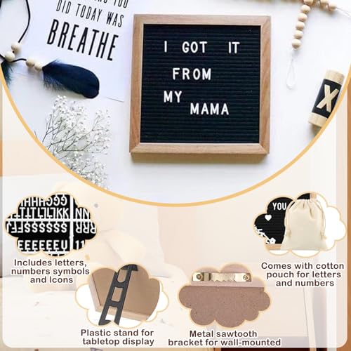 9 Pcs Pregnancy Announcement Set with Felt Letters Baby Keepsakes