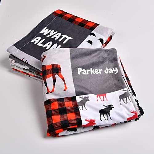 Munific Woodland Deer Personalized Baby Blanket 1