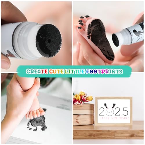 Sortnic 75ml Black Hand Footprint Ink Kit