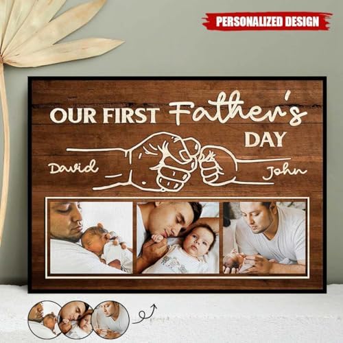 Personalized Dad Photo Frame Wall Art for Father Day