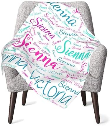 Personalized Baby Blanket for Girls with Name 30x40 Inches