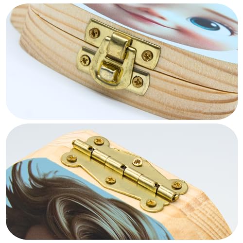 Personalized Wooden Tooth Fairy Keepsake Box for Boys