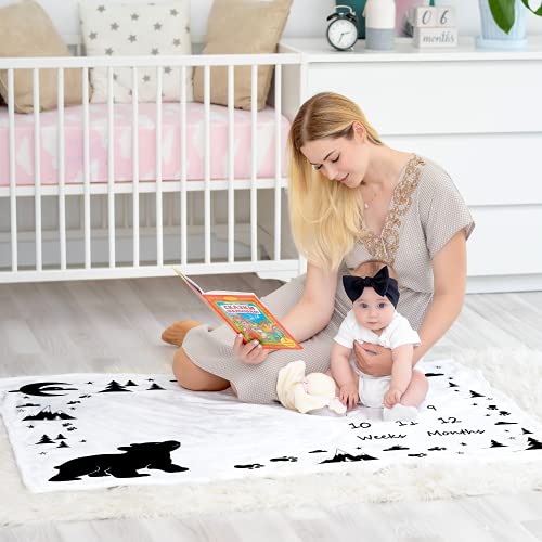 Bear Baby Blanket with Felt Frame 50x40 Gender-Neutral