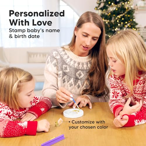 KeaBabies Baby Footprint Ornament Kit for Girls and Boys