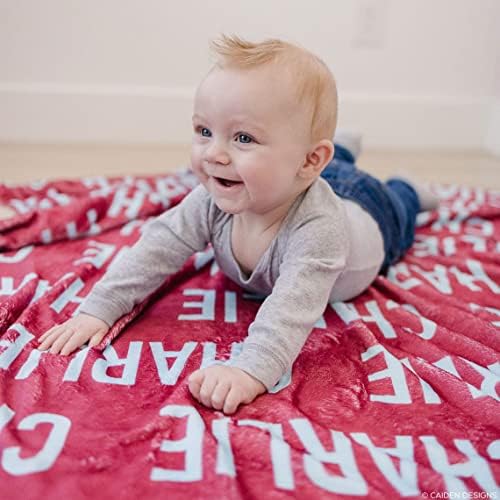 Personalized Baby Blanket with Custom Name for Newborn