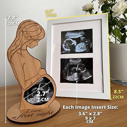 Hearts Sign Sonogram Frame Bundle - Unique Baby Keepsake