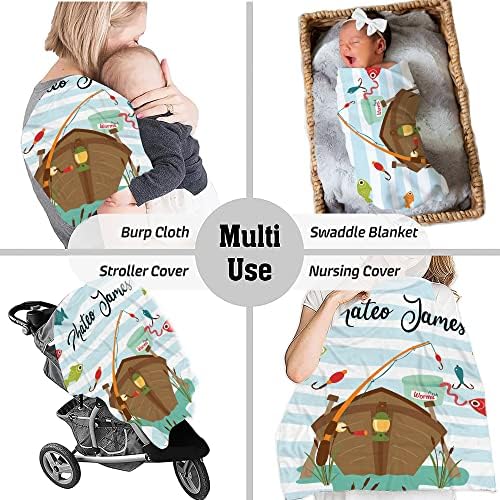 VibeCustom Personalized Fishing Blanket with Name
